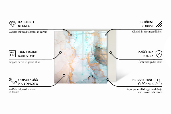 Négyzet alakú üveg kandalló alátét Háromdimenziós geometria