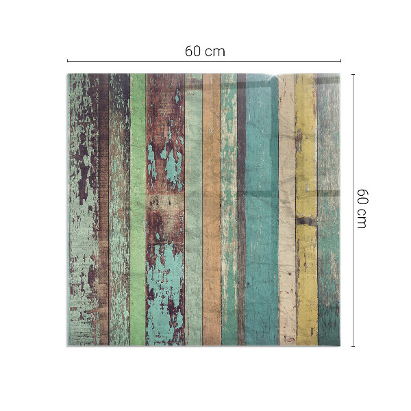 Négyzet alakú kandalló alátét Különböző árnyalatú táblák