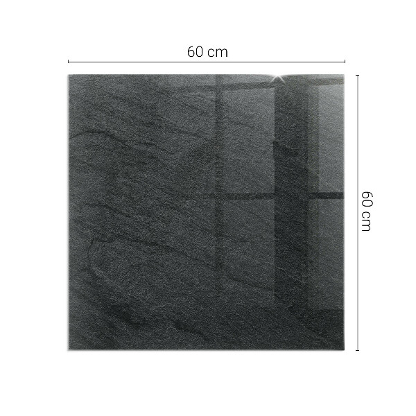 Négyzet alakú kandalló alátét üveg Kő felületi textúra
