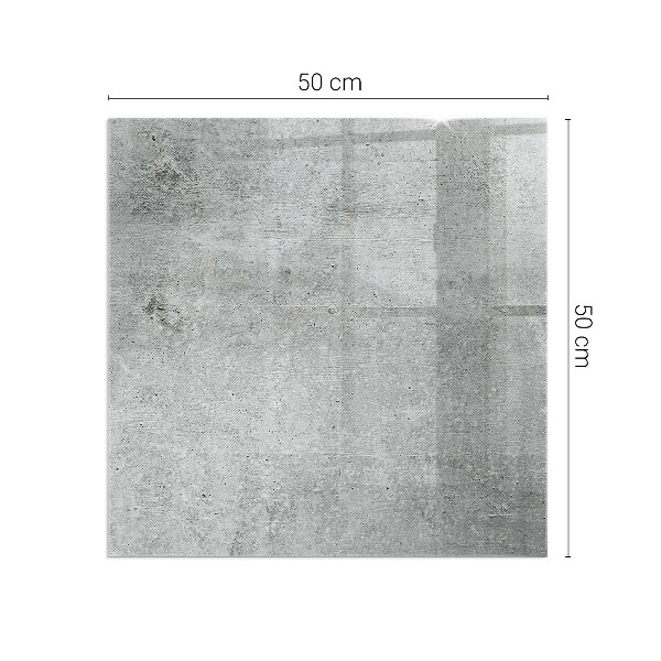 Négyzet alakú kandalló alátét Nyers beton textúra
