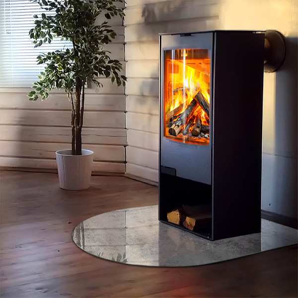 Félkör alakú kandalló alátét üveg Absztrakt háttér textúra