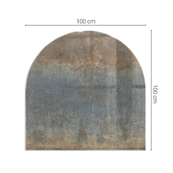 Félkör alakú kandalló alátét Absztrakt textúra minta