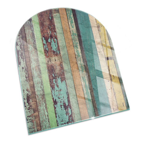 Félkör alakú kandalló alátét Különböző árnyalatú táblák