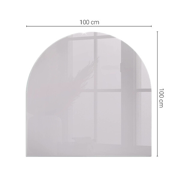 Félkör alakú üveg kandalló alátét Szín Világoslila