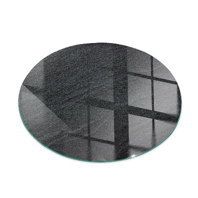 Kerek kandalló alátét üveg Természetes kő textúra