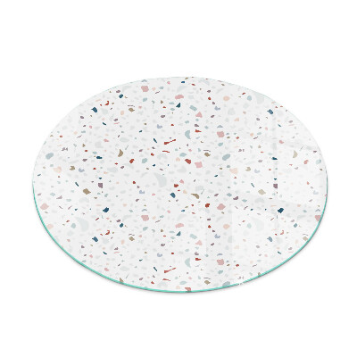 Kerek kandalló alátét üveg Minta kis formákkal