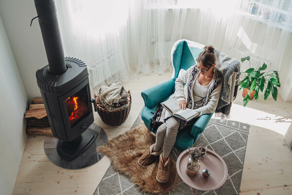 Kerek kandalló alátét Nyers felületi textúra