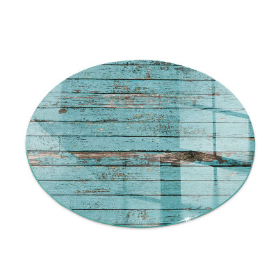 Kerek kandalló alátét üveg Rusztikus stílusú deszkák