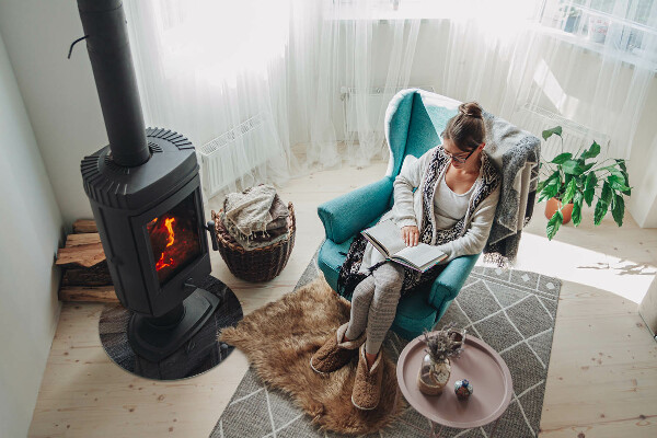 Kerek üveg kandalló alátét Kő felületi textúra