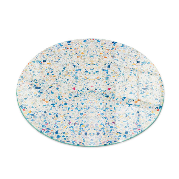 Kerek kandalló alátét üveg Absztrakt textúra minta