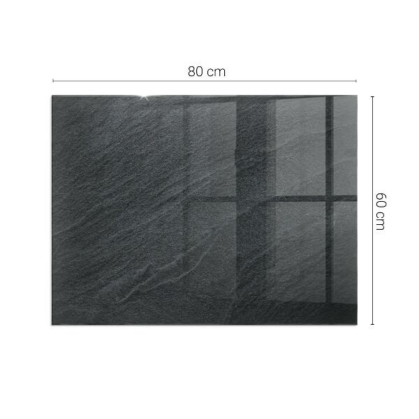 Téglalap alakú kandalló alátét üveg Természetes kő textúra