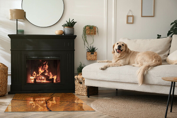 Téglalap alakú kandalló alátét Faerezet keresztmetszetben