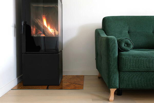 Téglalap alakú kandalló alátét Faerezet keresztmetszetben