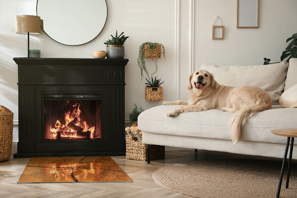 Téglalap alakú kandalló alátét Faerezet keresztmetszetben