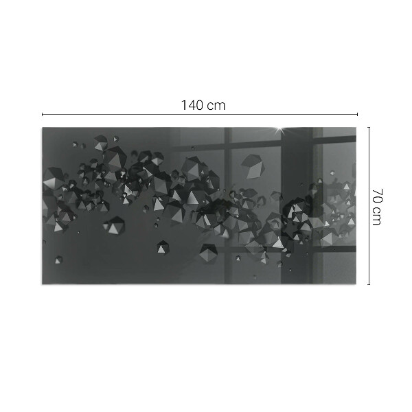 Téglalap alakú kandalló alátét Absztrakt szilárdtestfelhő