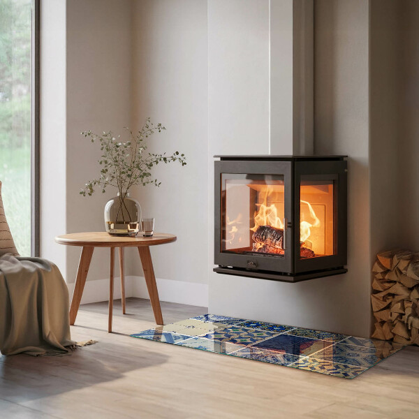 Téglalap alakú kandalló alátét Kerámia csempe minták