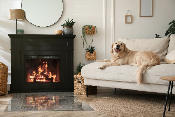 Téglalap alakú kandalló alátét Perforált lemezminta