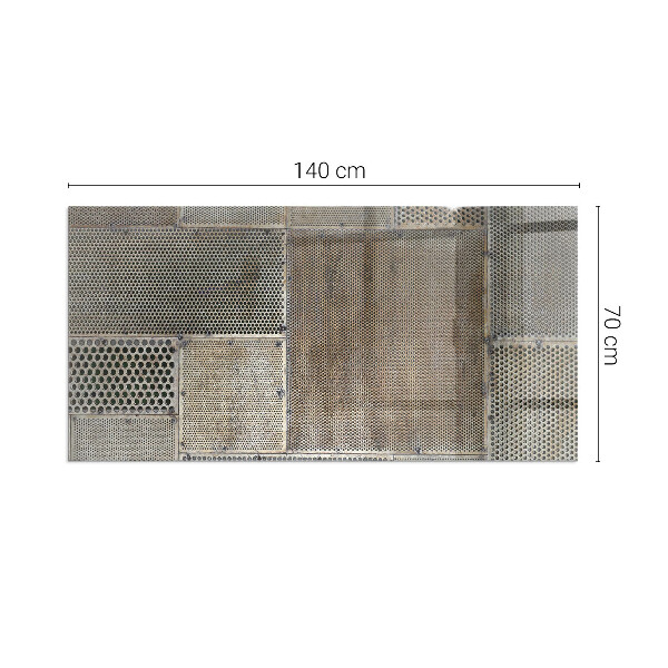 Téglalap alakú kandalló alátét Perforált lemezminta