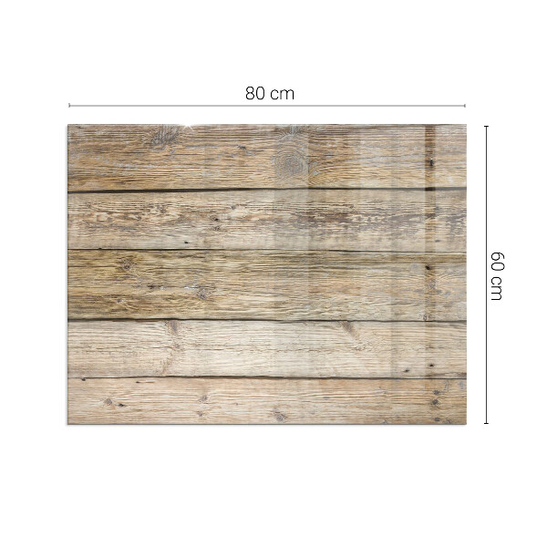 Téglalap alakú kandalló alátét Fa tábla az elrendezésben