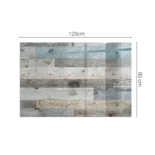 Téglalap alakú üveg kandalló alátét Különböző árnyalatú táblák