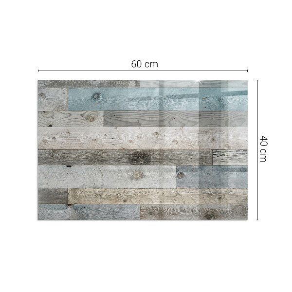 Téglalap alakú üveg kandalló alátét Különböző árnyalatú táblák