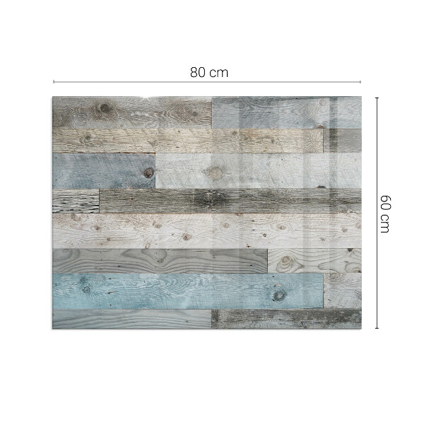 Téglalap alakú üveg kandalló alátét Különböző árnyalatú táblák