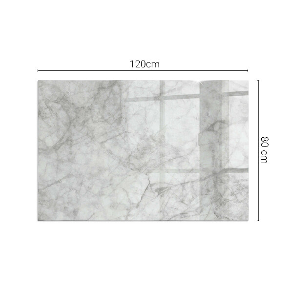 Téglalap alakú kandalló alátét üveg Márvány szerkezeti minta