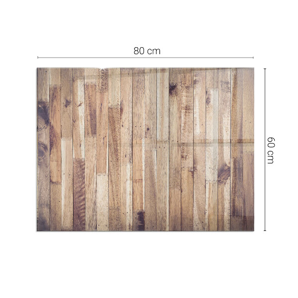Téglalap alakú kandalló alátét üveg Fa tábla az elrendezésben