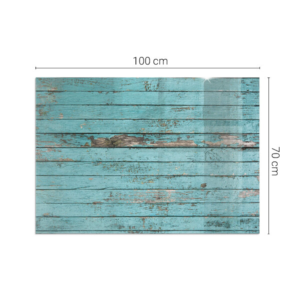 Téglalap alakú kandalló alátét üveg Rusztikus stílusú deszkák