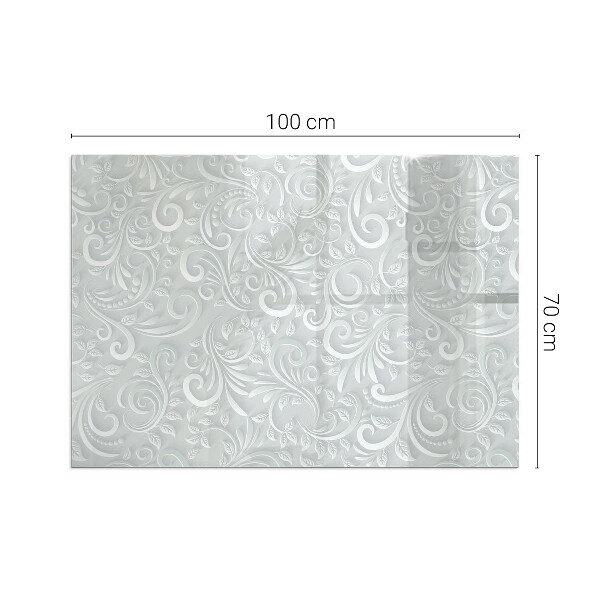 Téglalap alakú kandalló alátét Elegáns növényi minta