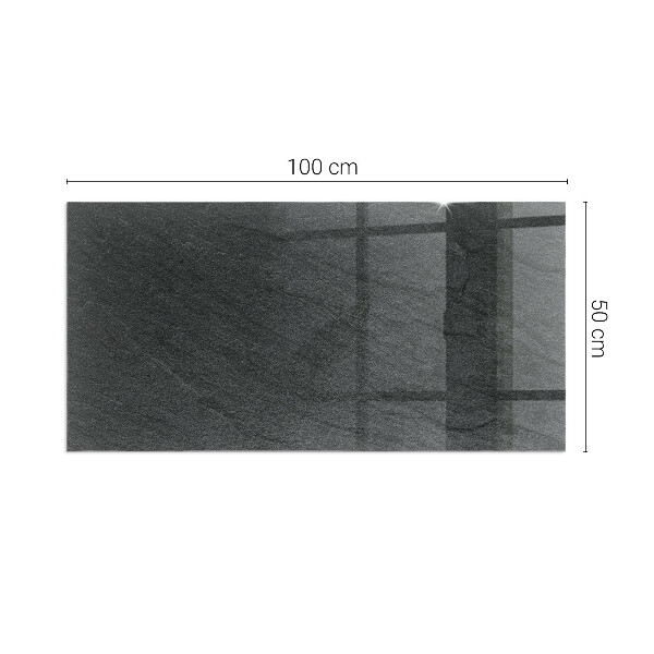 Téglalap alakú kandalló alátét üveg Kő felületi textúra