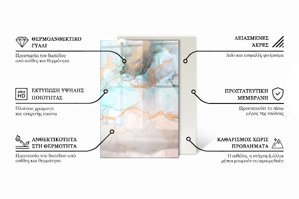 Téglalap alakú kandalló alátét Absztrakt geometrikus minta