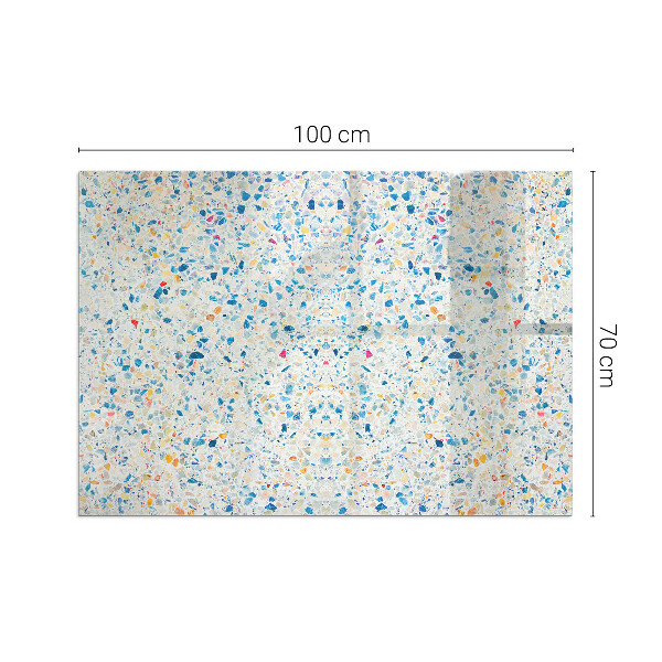 Téglalap alakú kandalló alátét üveg Absztrakt textúra minta
