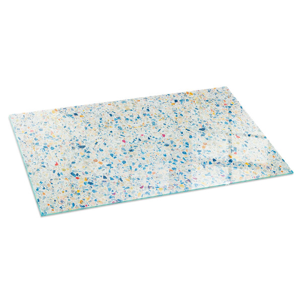 Téglalap alakú kandalló alátét üveg Absztrakt textúra minta