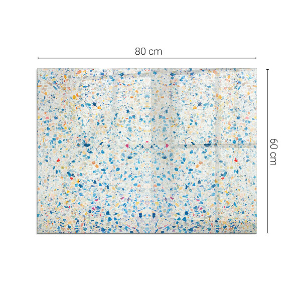 Téglalap alakú kandalló alátét üveg Absztrakt textúra minta