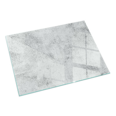 Téglalap alakú kandalló alátét üveg Nyers beton textúra