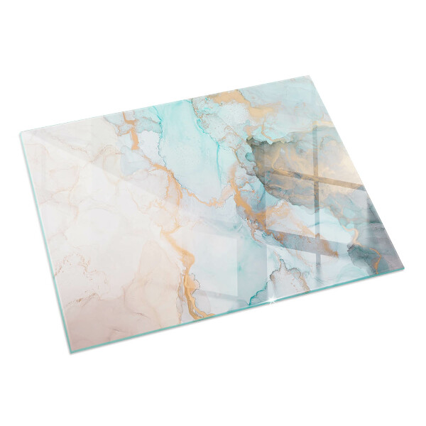 Téglalap alakú üveg kandalló alátét Absztrakt folyadékminta