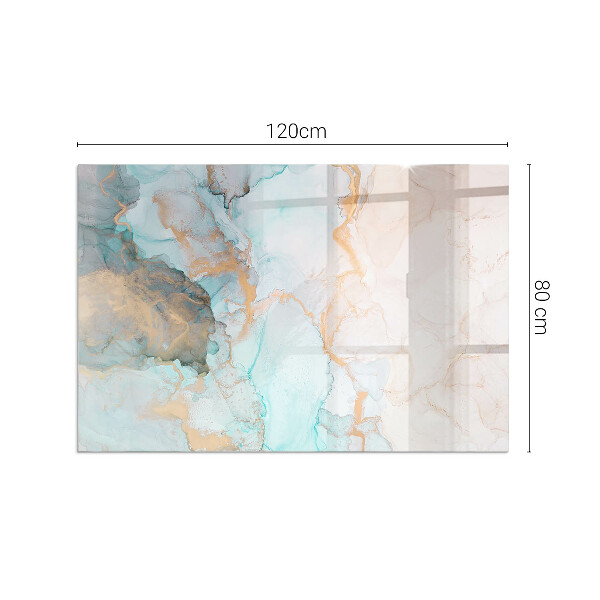 Téglalap alakú üveg kandalló alátét Absztrakt folyadékminta