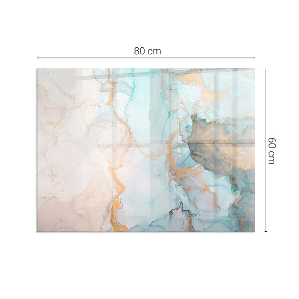 Téglalap alakú üveg kandalló alátét Absztrakt folyadékminta