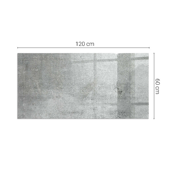 Téglalap alakú kandalló alátét Nyers beton textúra