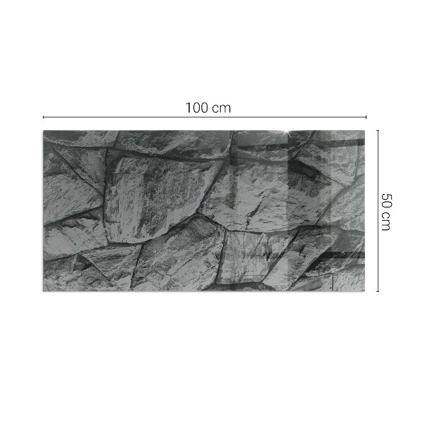 Téglalap alakú kandalló alátét Természetes kő minta
