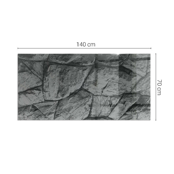 Téglalap alakú kandalló alátét Természetes kő minta