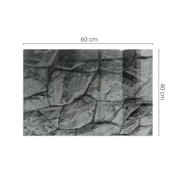 Téglalap alakú kandalló alátét Természetes kő minta