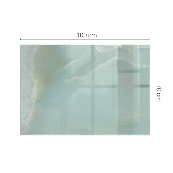 Téglalap alakú üveg kandalló alátét Finom márványminta