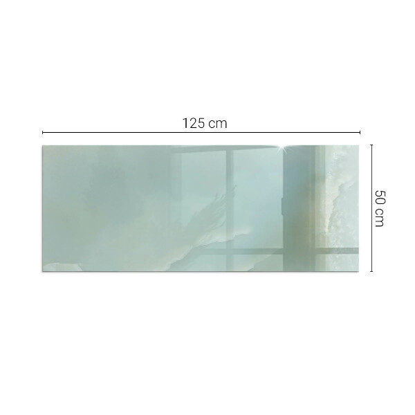 Téglalap alakú üveg kandalló alátét Finom márványminta