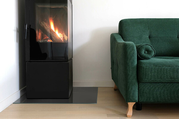 Téglalap alakú kandalló alátét Szín Szürkésbarna