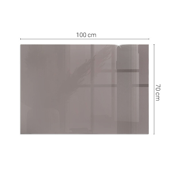 Téglalap alakú üveg kandalló alátét Szín Bézs