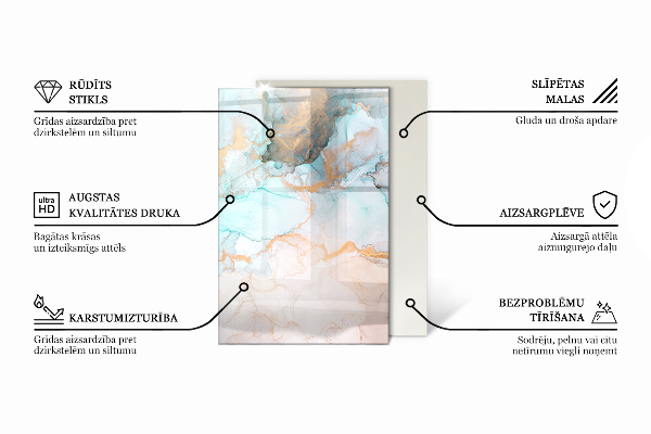 Téglalap alakú kandalló alátét Szín Világosbarna