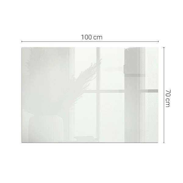 Téglalap alakú kandalló alátét üveg Elefántcsont színű