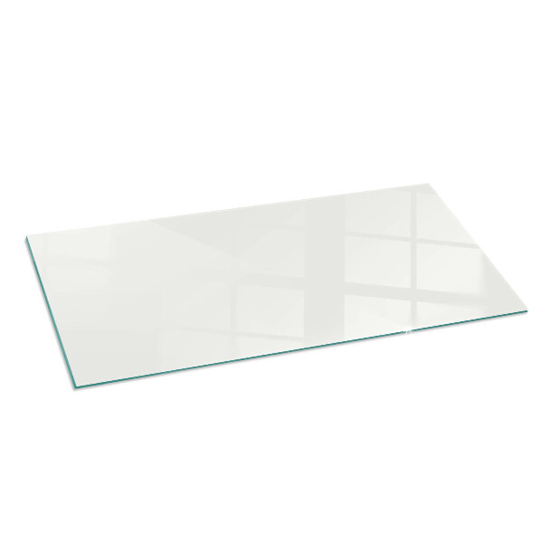 Téglalap alakú kandalló alátét üveg Elefántcsont színű